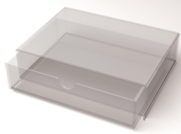 Clear Acrylic Makeup Storage Box Acrylic Products / Plastic Storage Boxes