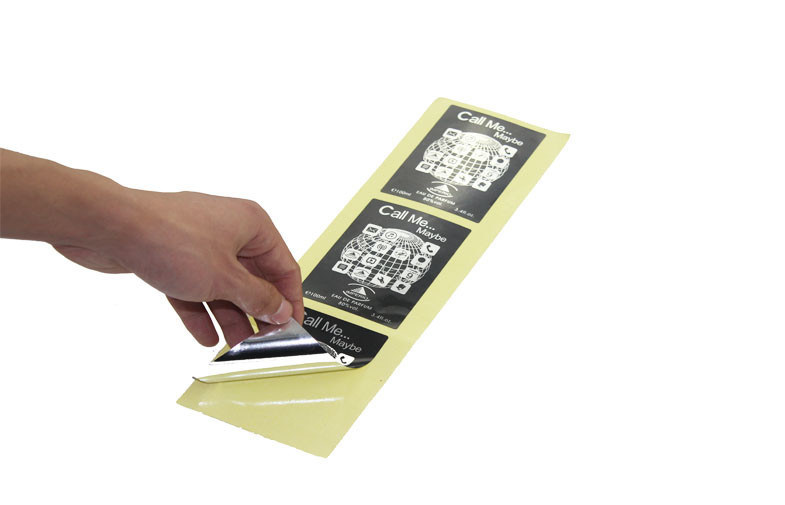 silver foil logo Vinyl Car Sticker for window / mirrow / body